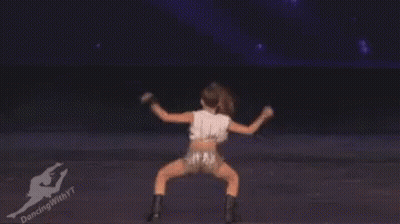 Woman Dancing On Stage With Dancing With YT GIF