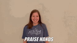 Woman Dancing Praise Hands GIF