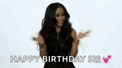 Woman Dancing Saying Happy Birthday Sis GIF