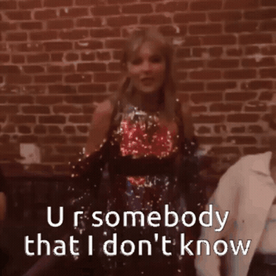Woman Dancing Says Ur Somebody That I Don't Know GIF