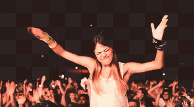 Woman Dancing With Arms Outstretched GIF