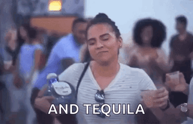 Woman Dancing With Don Julio Bottle Of Tequila GIF