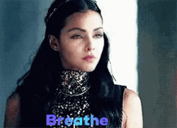 Woman Deep Breathing Breathe In Breathe Out GIF