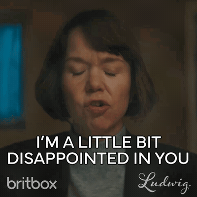 Woman Disappointed In Ludwig GIF