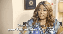 Woman Discussing About Instagram GIF