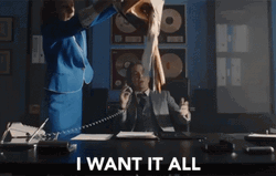 Woman Disposing Papers I Want It Now GIF