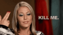 Woman Doing Finger Gun Kill Me GIF