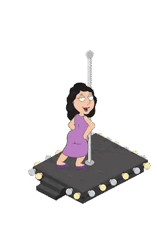 Woman Doing Handstand On Stage Sticker