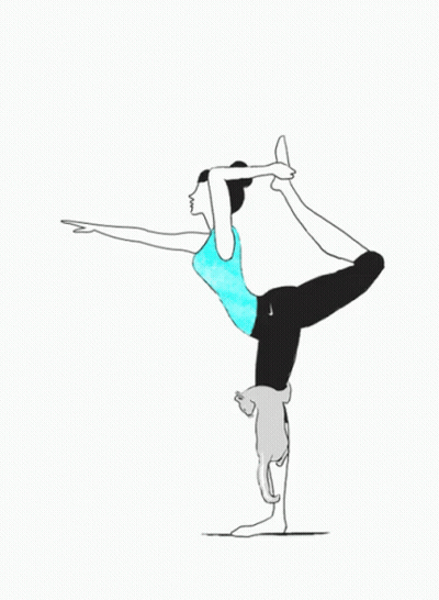Woman Doing Yoga Pose GIF