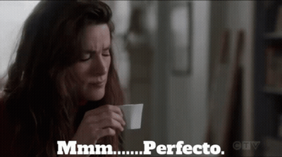 Woman Drinking Coffee Mmmm Perfecto GIF