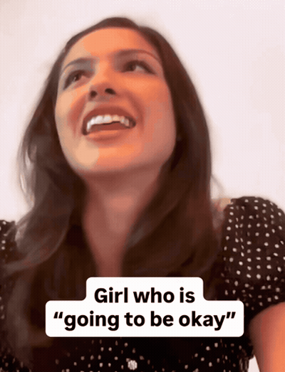 Woman Drinking Green Smoothie Saying Girl Who Is Going To Be Okay GIF