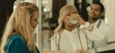 Woman Drinking Milk GIF