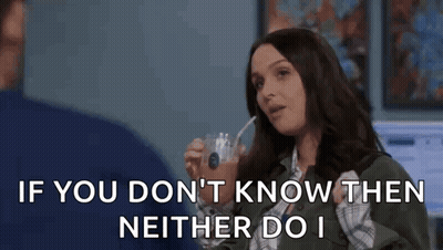 Woman Drinking Milkshake Says If You Don't Know Then Neither Do I GIF