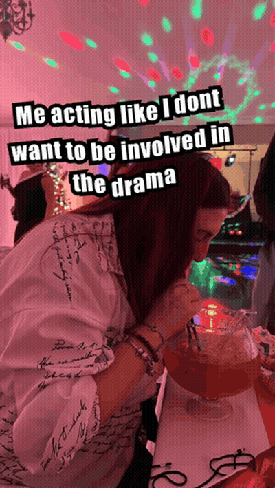Woman Drinking Pitcher Me Acting Like I Dont Want Drama GIF