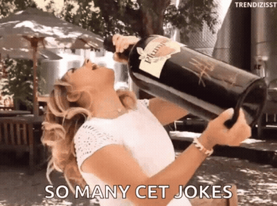 Woman Drinking Plume Wine From Large Bottle GIF