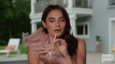 Woman Drinking Through Straw From Bravo Glass GIF