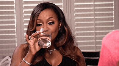 Woman Drinking Water GIF