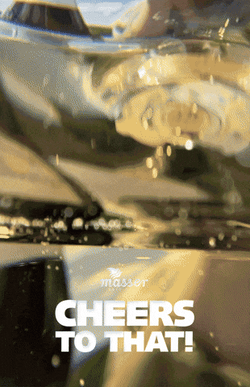 Woman Drinks Prosecco Cheers To That GIF