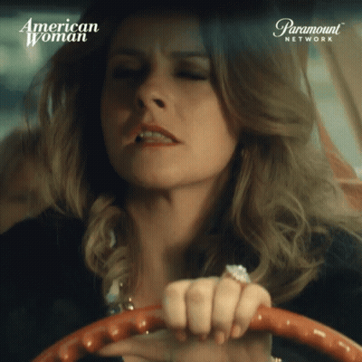 Woman Driving Car Saying American Woman GIF