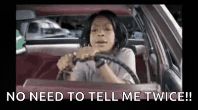 Woman Driving Car Saying No Need To Tell Me Twice GIF