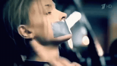 Woman Duct-Taped In Car, 7 HD Logo GIF