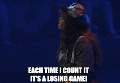Woman Each Time I Count It's A Losing Game GIF