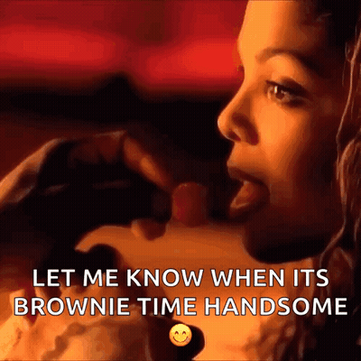 Woman Eating Brownie Let Me Know When Its Brownie Time Handsome GIF