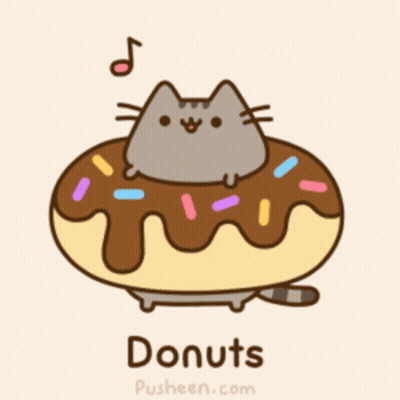 Woman Eating Donut Saying Mmmmm Donuts GIF