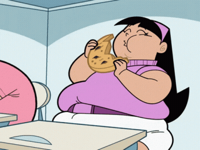 Woman Eating Pizza Slice GIF