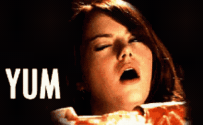 Woman Eating Pizza Yum GIF