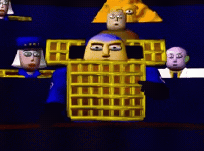 Woman Eating Popcorn Making Funny Face As Man Looks On GIF