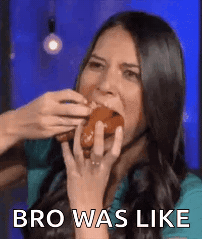 Woman Eating Sausage Bro Was Like GIF