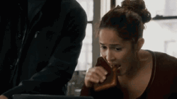 Woman Eating Toast Bread GIF