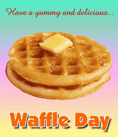 Woman Eating Waffle In Hospital Bed Happy Waffle Day GIF