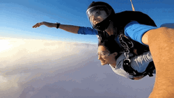 Woman Enjoying Paragliding