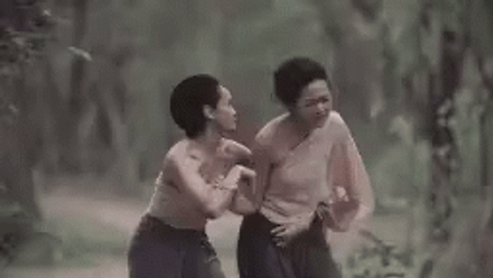 Woman Escaping From Slavery GIF