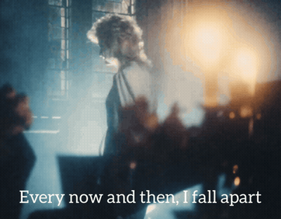 Woman Every Now And Then I Fall Apart GIF