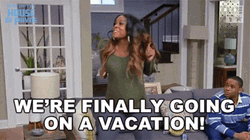 Woman Excited For Vacation Finally Meme GIF
