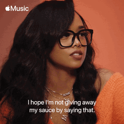 Woman Explaining Looking Away GIF