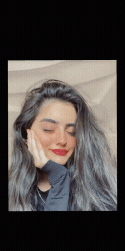 Woman Eyes Closed Hand On Face GIF