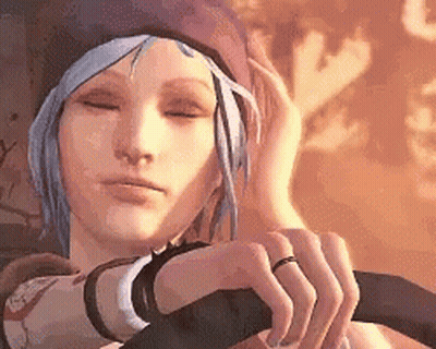 Woman Eyes Closed Hand On Head GIF