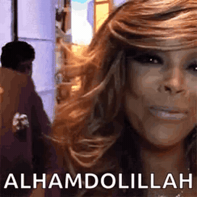 Woman Face Alhamdulillah GIF
