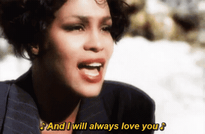Woman Face And I Will Always Love You GIF