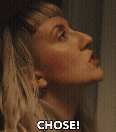 Woman Face Chose GIF