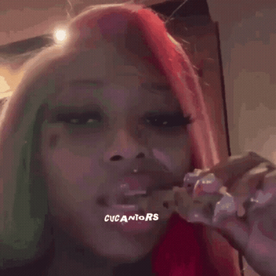 Woman Face Close Up Cucantors GIF