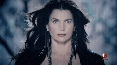 Woman Face Close Up Lifetime Logo GIF