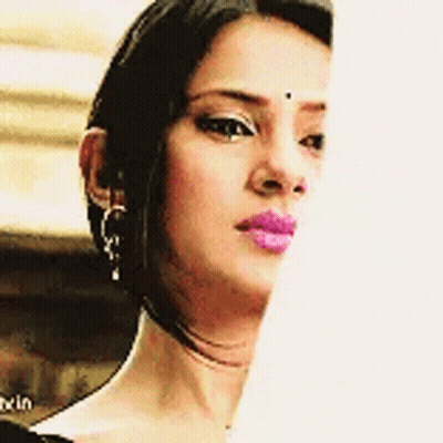 Woman Face Close Up Pink Lipstick GIF