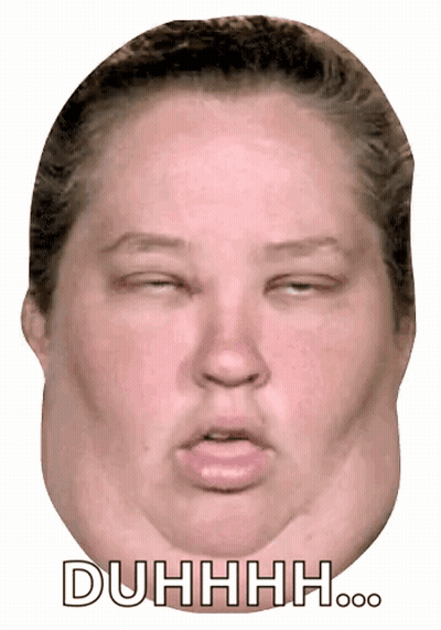 Woman Face Close Up Saying Duhhhh GIF