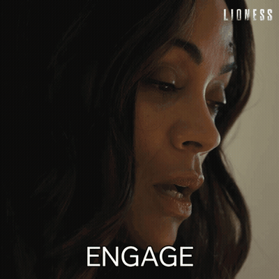 Woman Face Close Up Saying Engage GIF