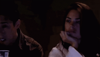 Woman Face Close Up With ABC Logo GIF